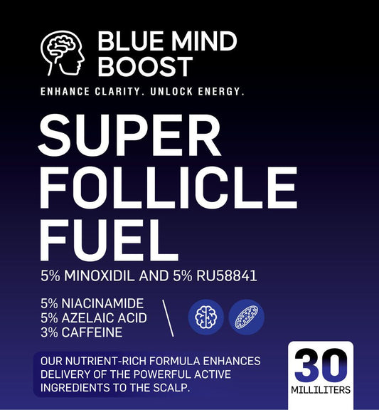 Super Follicle Fuel | Minoxidil 5% + RU58841 5% + Niacinamide 5% + Azelaic Acid 5%