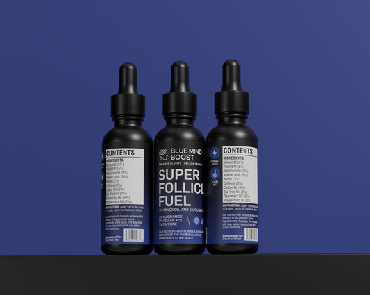Super Follicle Fuel | Minoxidil 5% + RU58841 5% + Niacinamide 5% + Azelaic Acid 5%