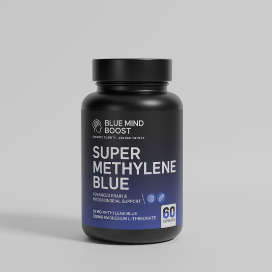 Blue Mind Boost Methylene Blue 10mg + Magnesium L-Threonate 200mg | USP Grade