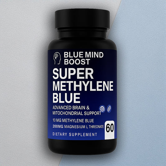 Blue Mind Boost Methylene Blue 10mg + Magnesium L-Threonate 200mg | USP Grade